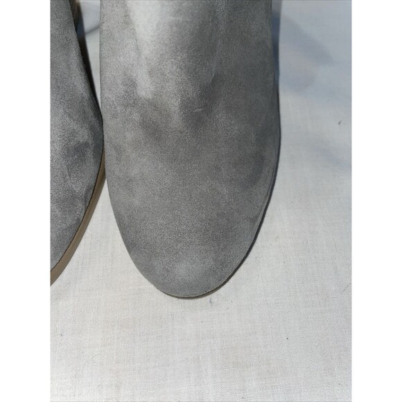 Vince Camuto Zip Back Bootie Women’s Size 4.5 M Gray Leather Block Heel Platform - Picture 9 of 12